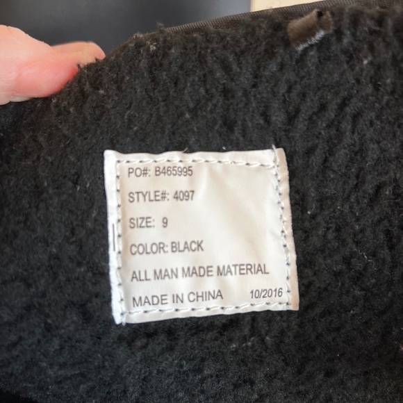 Rugged Exposure Black Insulated Winter Snow Calf Boot Women's Size 9  Style 4096 - Picture 8 of 8